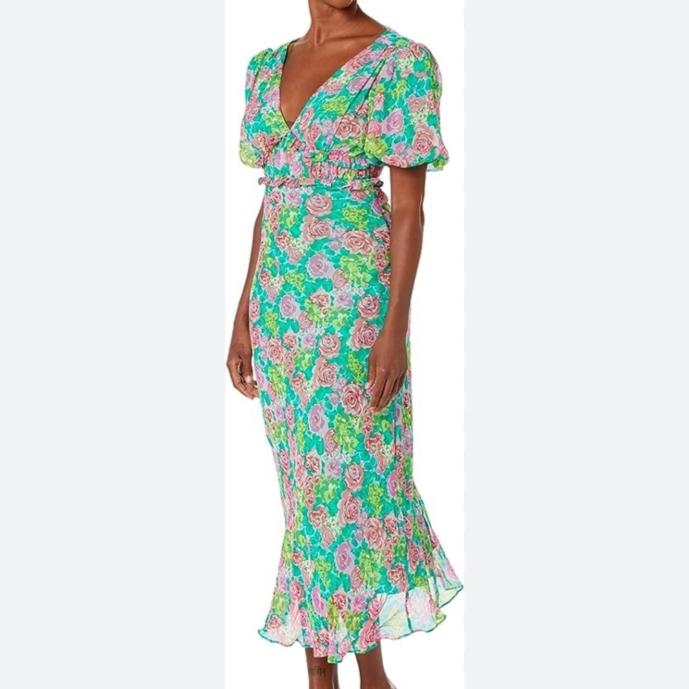Astr Esperanza Midi Dress